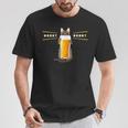 ビールをすすめるねこ 猫 ビール Cat Beer Tシャツ 面白い贈り物