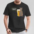 ビールをすすめるねこ2 猫 ビール Cat Beer Tシャツ 面白い贈り物