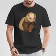 フェレットオーナーペットフェレット Tシャツ 面白い贈り物