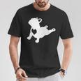 フレンチブルドッグ ヨガポーズシャツ 愛のハートフレンチギフト付き Tシャツ 面白い贈り物