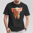ブタ 国産ブタ ラブ・リトル・ピギー Tシャツ 面白い贈り物
