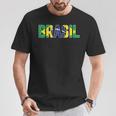 ブラジル国旗 ブラジリアンサッカーファン メンズ レディース ボーイズ ガールズ キッズ Tシャツ 面白い贈り物