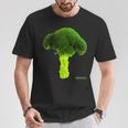 ブロッコリー 大 写真 & 文字 Broccoli Big Photo & Text Tシャツ 面白い贈り物