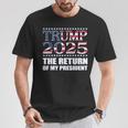 プロトランプシャツ2024 大統領トランプの帰還 2025 Tシャツ 面白い贈り物
