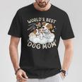ベスト・ドッグ・ママ、子犬とジャック・ラッセル・テリア Tシャツ 面白い贈り物