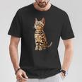 ベンガル猫 レオパード猫 レオパデット かわいいベンガル猫 Tシャツ 面白い贈り物
