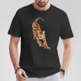 ベンガル猫ストレッチ Tシャツ 面白い贈り物