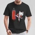 ムエタイ猫、キックボクシング Tシャツ 面白い贈り物