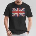 ユニオンジャック ヴィンテージ 英国国旗 ブリティッシュレトロフラッグ Tシャツ 面白い贈り物