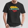 リトアニア国旗 Lietuva アンティーク調 メンズ レディース キッズ Tシャツ 面白い贈り物