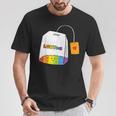 レインボーティーカップ Lgbtea Pride 愛らしいlgbtqプライド月間。 Tシャツ 面白い贈り物