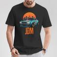 レトロ Jdm 和 ドリフト レーシング チューニング 車 東京 スカイライン Tシャツ 面白い贈り物