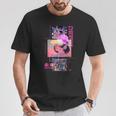 レトロなサイバーパンクヴェイパーウェーブ の 美学を取り入れた日本のサイバーパンクアニメ Tシャツ 面白い贈り物
