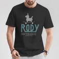 ロディ Rody（Rody Of ThetreetSkateboard_Green バックプリント Tシャツ 面白い贈り物