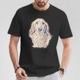 ロングヘア ダックスフンド ギフト かわいい ソーセージ 犬 レディース メンズ Tシャツ 面白い贈り物