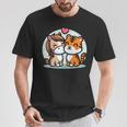 ローの馬と虎を抱きしめる Cuddling Horse And Tiger In Love Tシャツ 面白い贈り物