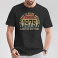 ヴィンテージ 1975年限定版 50歳 50歳の誕生日 Tシャツ 面白い贈り物