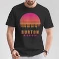 ヴィンテージ Burton Michigan Mi レトロ 70年代 80年代 グラフィック お土産 Tシャツ 面白い贈り物
