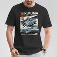 ヴィンテージ Kuruma 日本jdm 東京 日本 ドリフト レースカー Tシャツ 面白い贈り物