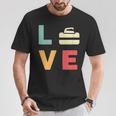 ヴィンテージ I Love Curling Curling Lover レトロカーリング Tシャツ 面白い贈り物