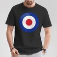 ヴィンテージ イギリス Raf Mod Bullseye レトロ シンボル ラウンデル ターゲット Tシャツ 面白い贈り物