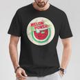 ヴィンテージ スクラッチ&スニフ ステッカー スイカ、メロンパワー Tシャツ 面白い贈り物