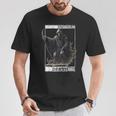 ヴィンテージ デス タロット カード 死神 オカルト悪魔の恐怖 Tシャツ 面白い贈り物