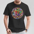 世界地図 世界地図 地球アトラス 世界の国旗 Tシャツ 面白い贈り物