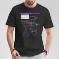 京都日本地下鉄鉄道おみやげ路線図 Tシャツ 面白い贈り物