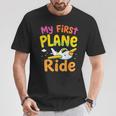 初めてのフライトmy First Plane Ride Tシャツ 面白い贈り物