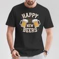 大晦日パーティー ハッピーニュービール おもしろビール愛好家ギフト Tシャツ 面白い贈り物