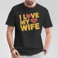 夫 妻 引用 I Love My Wifeays For Lover Husband Tシャツ 面白い贈り物