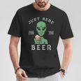 宇宙人とビール愛好家 地球外生物パーティーコスチューム Tシャツ 面白い贈り物