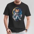 宇宙飛行士 02 宇宙飛行士 猫 Tシャツ 面白い贈り物