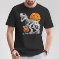 恐竜 T-Rex スケルトン 古代 科医 恐竜 怖い ハロウィン Tシャツ 面白い贈り物