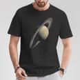 惑星 土星 太陽系 惑星 天文学 科学 Tシャツ 面白い贈り物