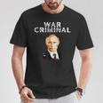 戦争犯罪者プーチン反ウラジミールプーチン Tシャツ 面白い贈り物