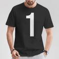数字アルファベット 1 数字 Tシャツ 面白い贈り物