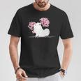 日本のかわいいさくら 桜 ジャパニーズスピッツ犬 Tシャツ 面白い贈り物