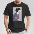 日本美術 芸者 日本木版 新版画美人画 Tシャツ 面白い贈り物