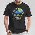 最高のピックルボール選手シャツ 面白いスポーツゲーム ピックルボール Tシャツ 面白い贈り物