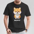 柴犬 犬 赤柴 怒柴 拒否柴 嫌です 怒った犬 かわいい おもしろ Tシャツ 面白い贈り物
