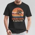 沖縄 Japan ヤシの木 夏休み 日本観光 Tシャツ 面白い贈り物