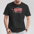 焼肉 カルビ 牛肉 焼肉定食 部位 面白い おもしろ ユーモア ギャグ お笑い Tシャツ 面白い贈り物