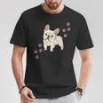 犬のプリントとフレンチブルドッグのグラフィック フレンチブルドッグ Tシャツ 面白い贈り物
