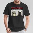 猫 ロック Rock Wanted キジトラ レトロ おしゃれ 個性的 可愛い 面白い Tシャツ 面白い贈り物