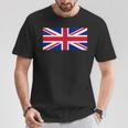 素晴 イギリス国旗 British Flag ユニオンジャック 旗 男性用、女性用 Tシャツ 面白い贈り物
