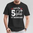 結婚5周年記念マッチング・ギフト Tシャツ 面白い贈り物