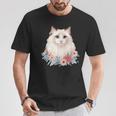 美しいラグドール猫 Tシャツ 面白い贈り物