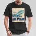 航空機愛好家のためのクールな旅客機飛行機コスチューム。 Tシャツ 面白い贈り物